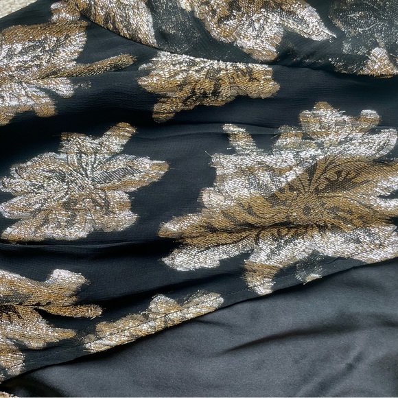 Melissa odabash short metallic tiered dress - Picture 7 of 8